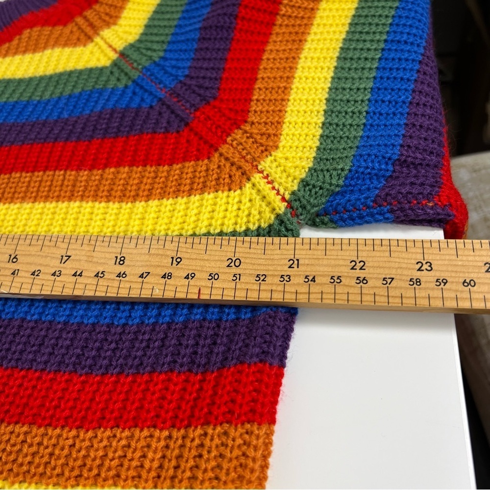 Colorful Striped Sweater Size Medium - Picture 6 of 6